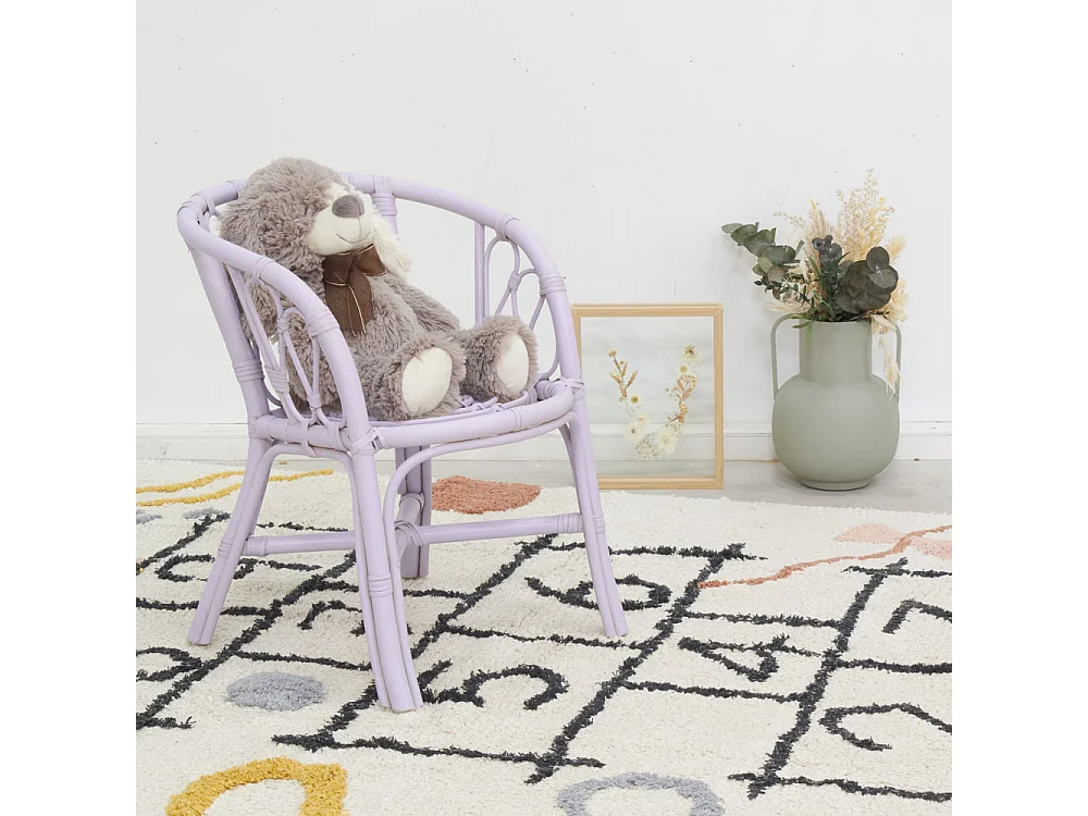 Fauteuil enfant en rotin Côme