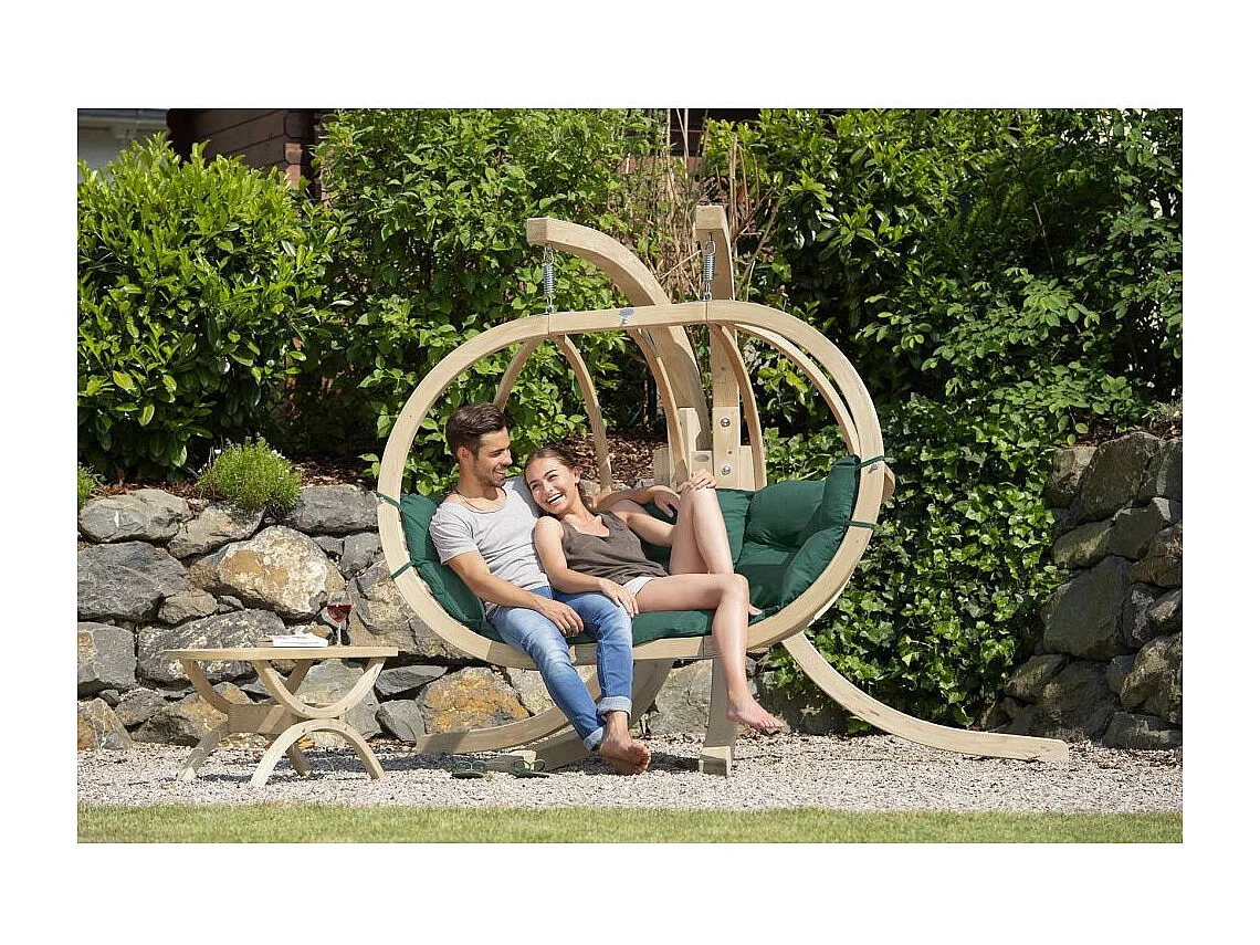 Globo divano sospeso Royal Green - cuscino impermeabile