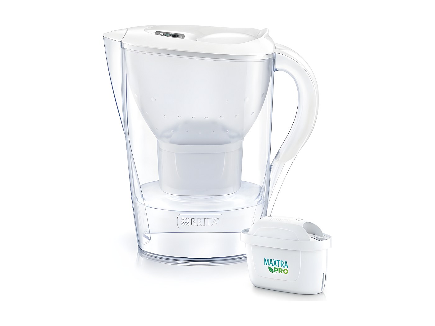 Carafe filtrante à eau 2.4 litres | Carafe filtrante, filtre à eau et indicateur de qualité de l'eau gratuit