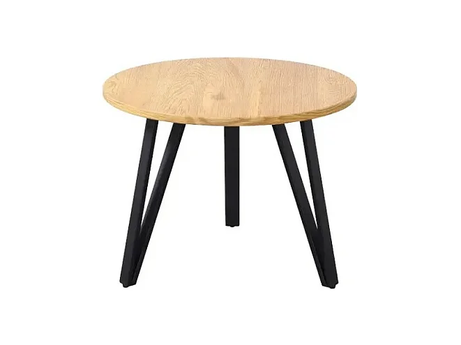 Table basse SANTIAGO en bois et pieds en métal. Idéal pour votre salon.