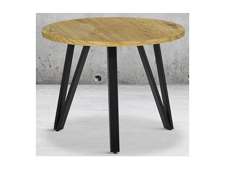 Table basse SANTIAGO en bois et pieds en métal. Idéal pour votre salon.