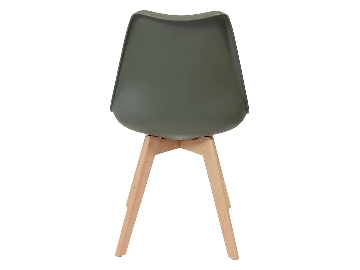 Lot de 4 Chaises Scandinave "Skansen" 81cm Kaki