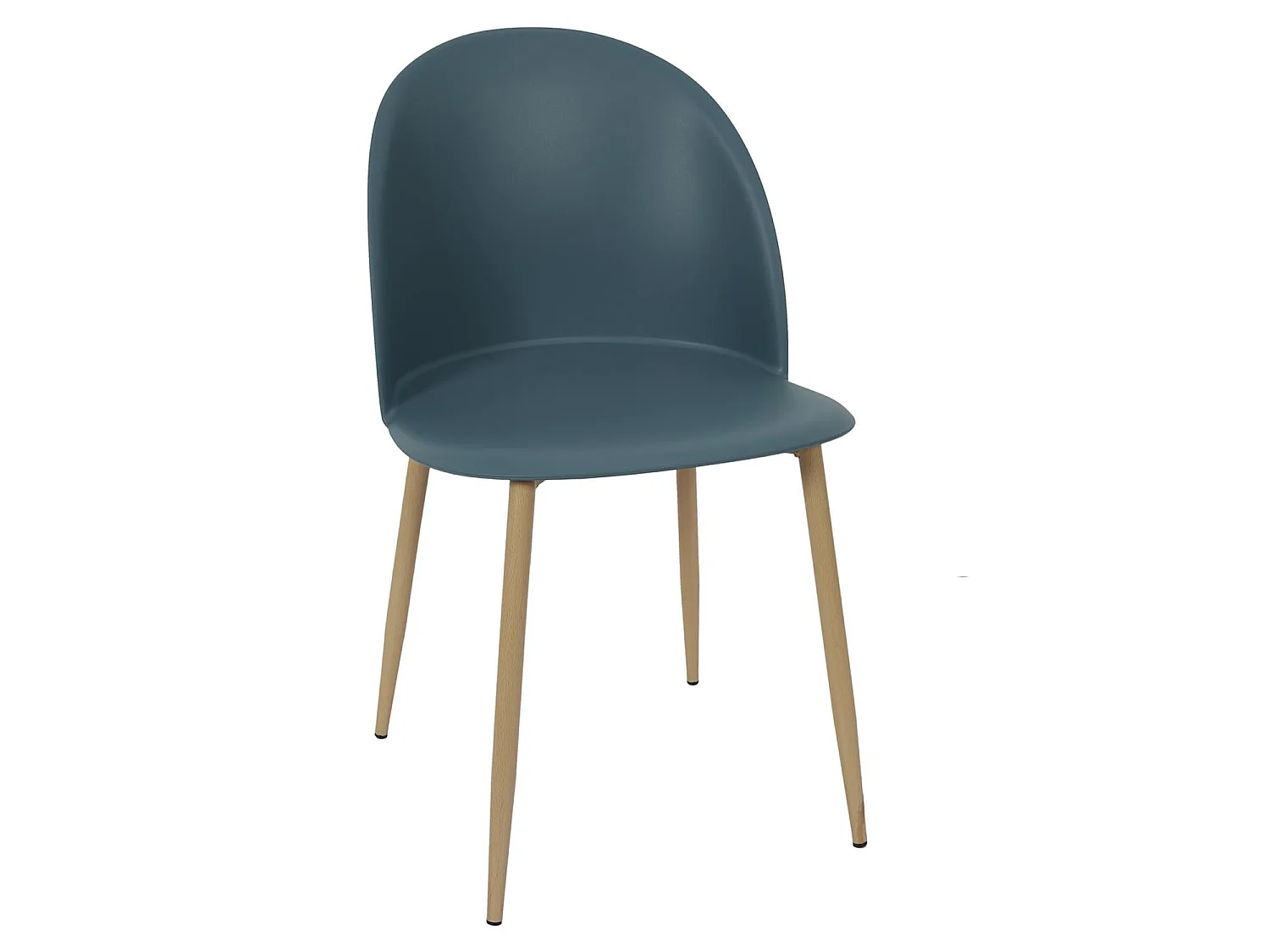 Lot de 4 Chaises Scandinave "Bergen" 81cm Bleu Canard