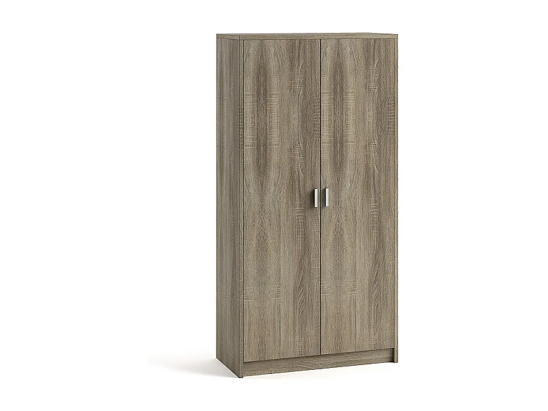 Armoire 2 portes TOLLY – Chêne sonoma – L75 cm