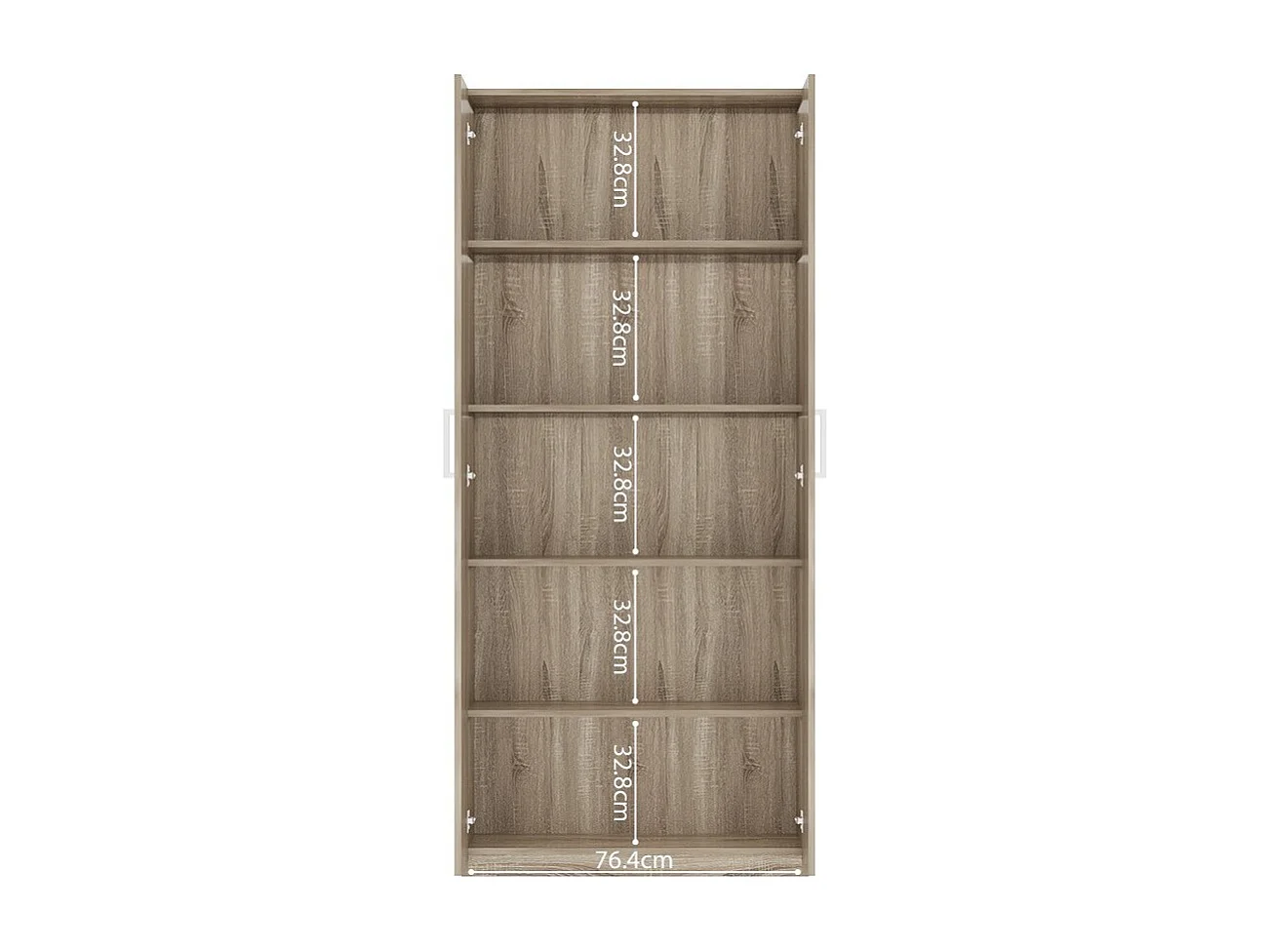 Armoire 2 portes TOM – Chêne sonoma – Largeur 80 cm