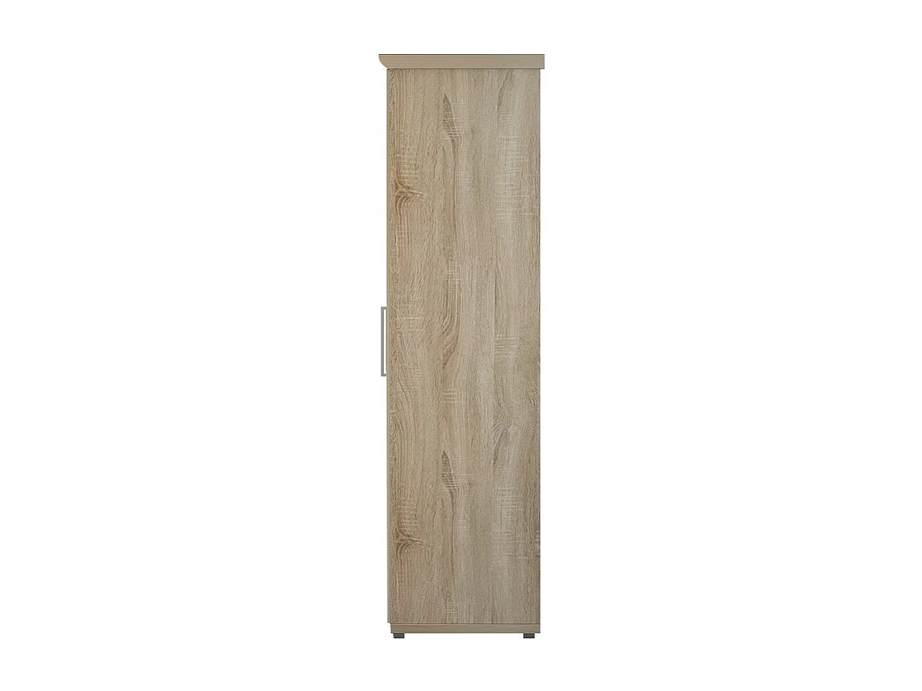 Schrank, Kleiderschrank, TOM Kollektion, 2 Türen 80 cm, integrierte Garderobe Sonoma Eiche