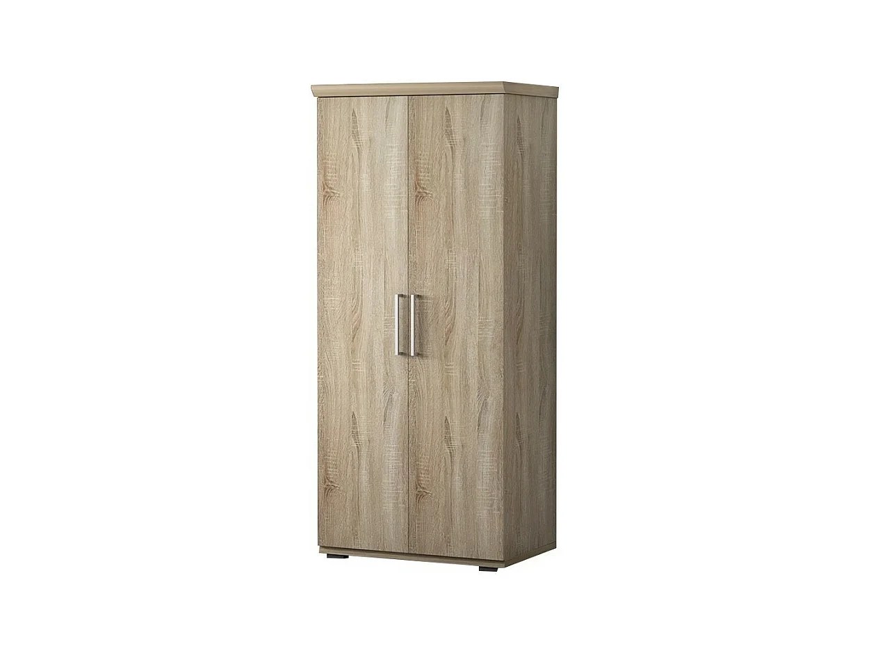Kledingkast, garderobe, collectie TOM, 2 deuren 80 cm, ingebouwde kledingroede Sonoma eiken