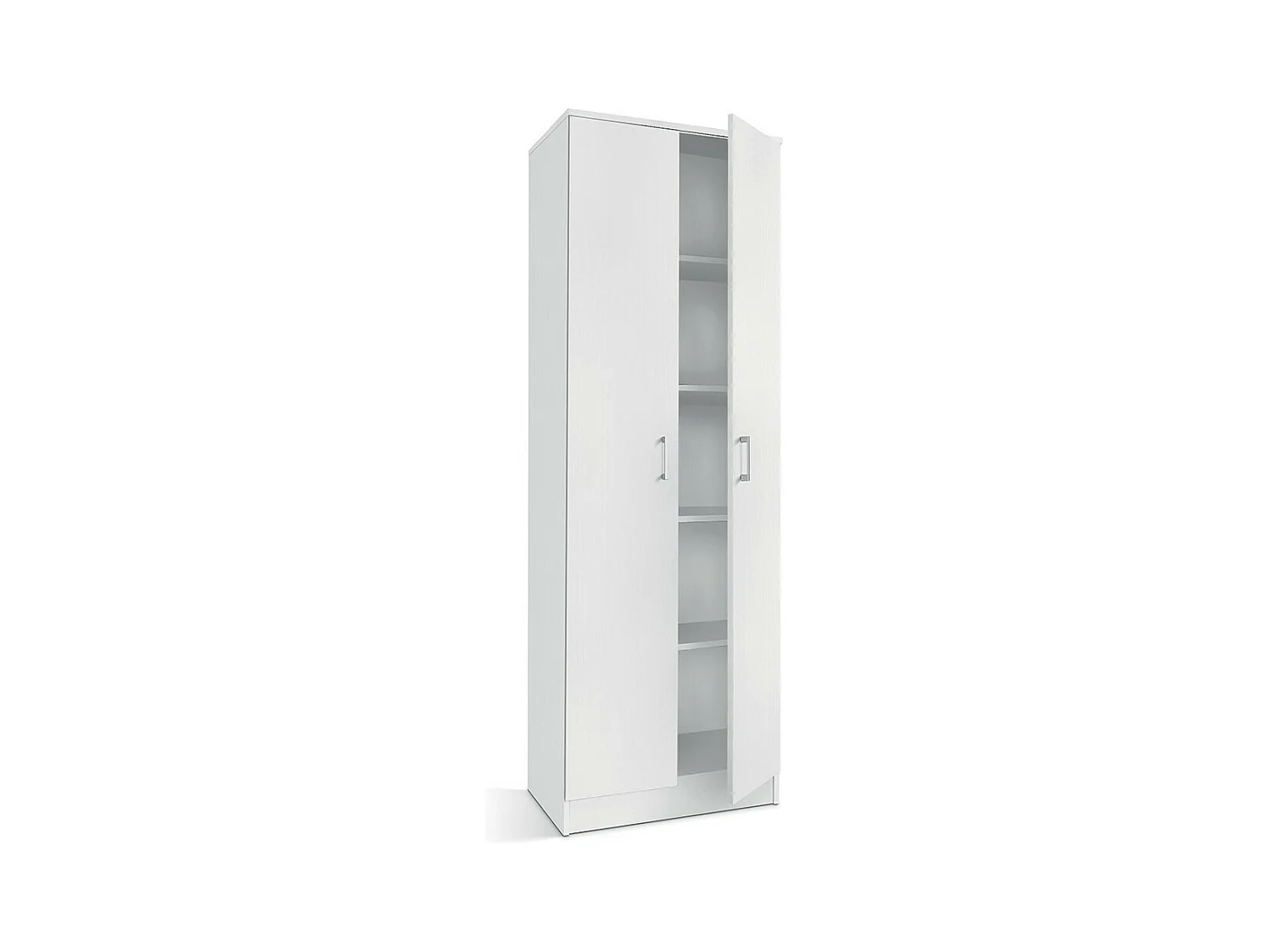 Armoire 2 portes STAN – Blanc mat – H180 cm