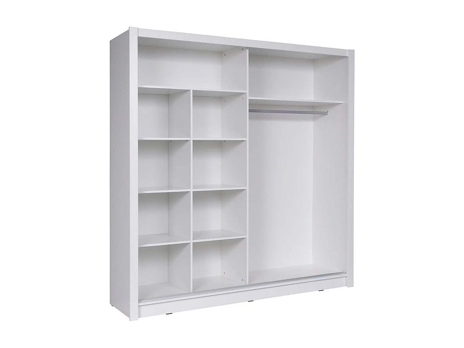 Armadio 2 porte scorrevoli - bianco e nero - Collezione BRESCIA