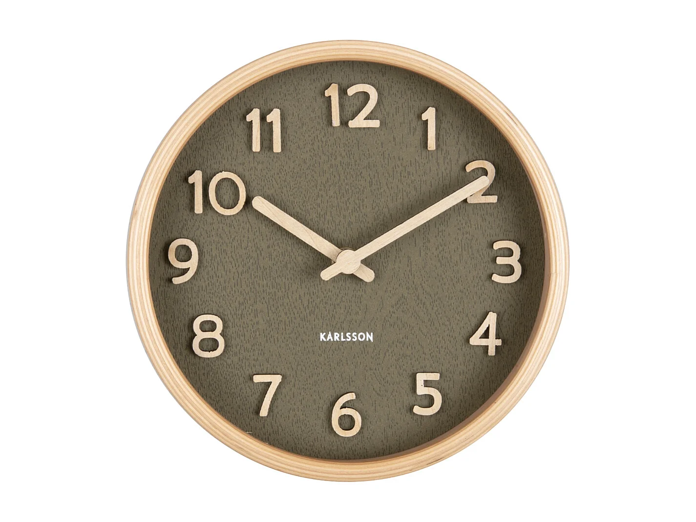 Horloge à poser Pure H18cm Vert  Present Time