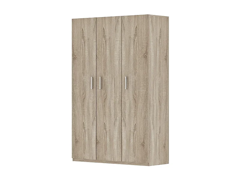 Armoire 3 portes TOM – Chêne sonoma – Grand espace de rangement