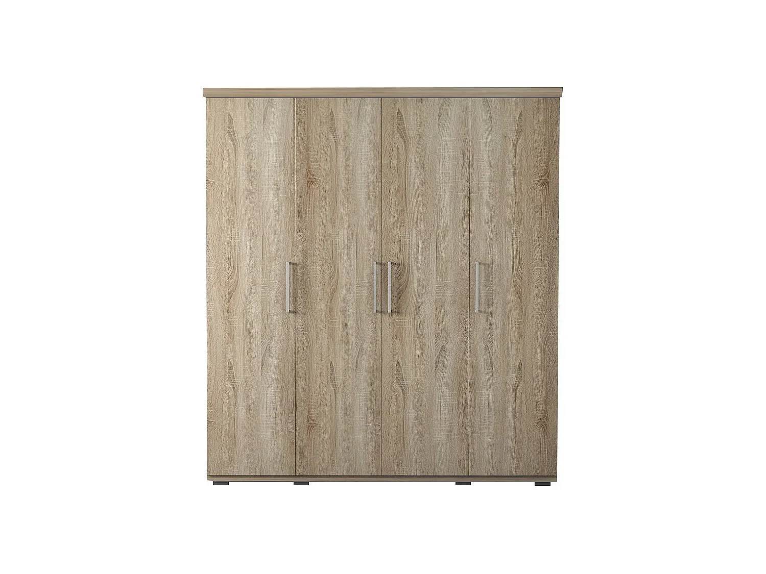 Armoire 4 portes avec penderie TOM – Chêne sonoma