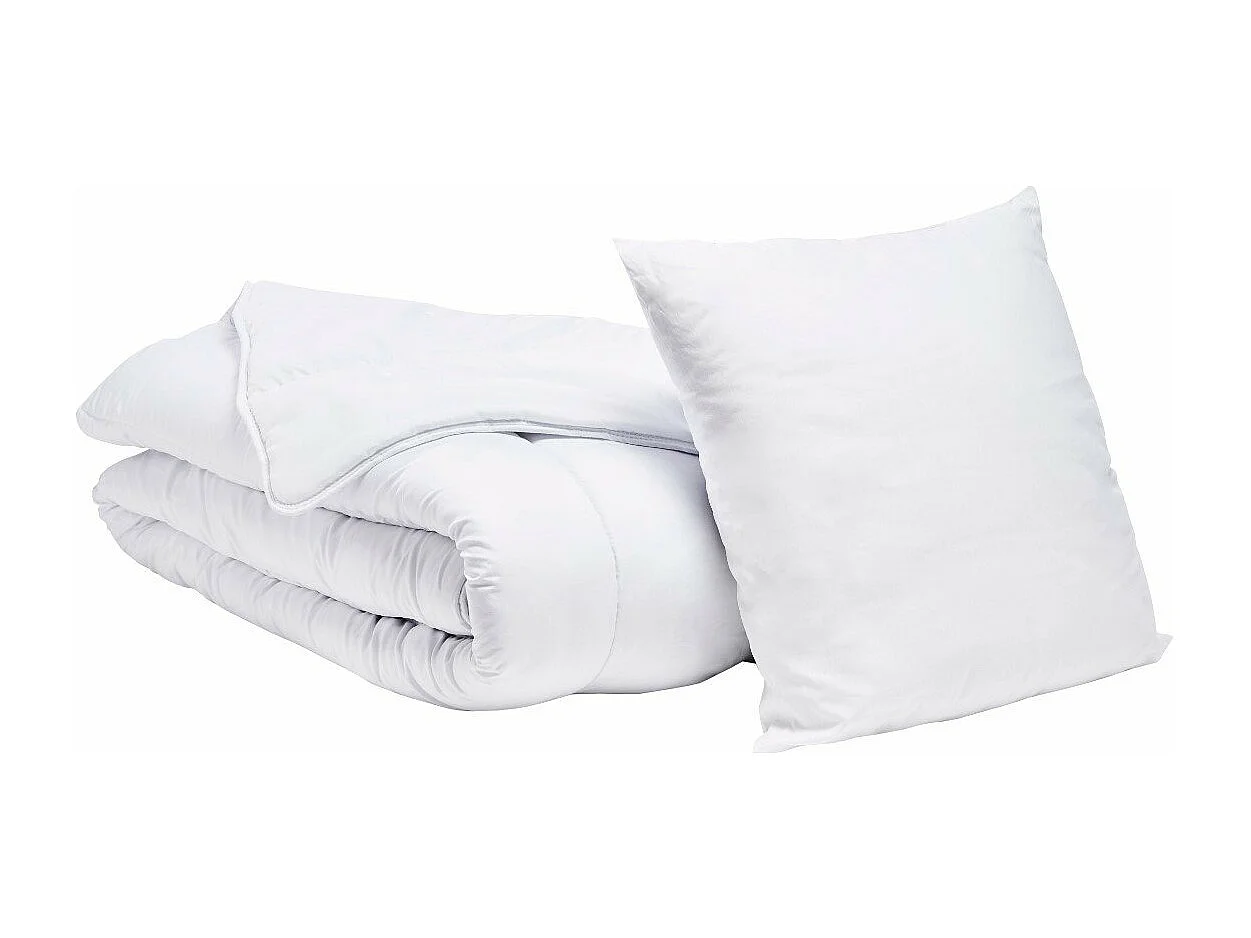 Pack Anti-Acariens Couette 140x200cm + 1 Oreiller 60x60cm