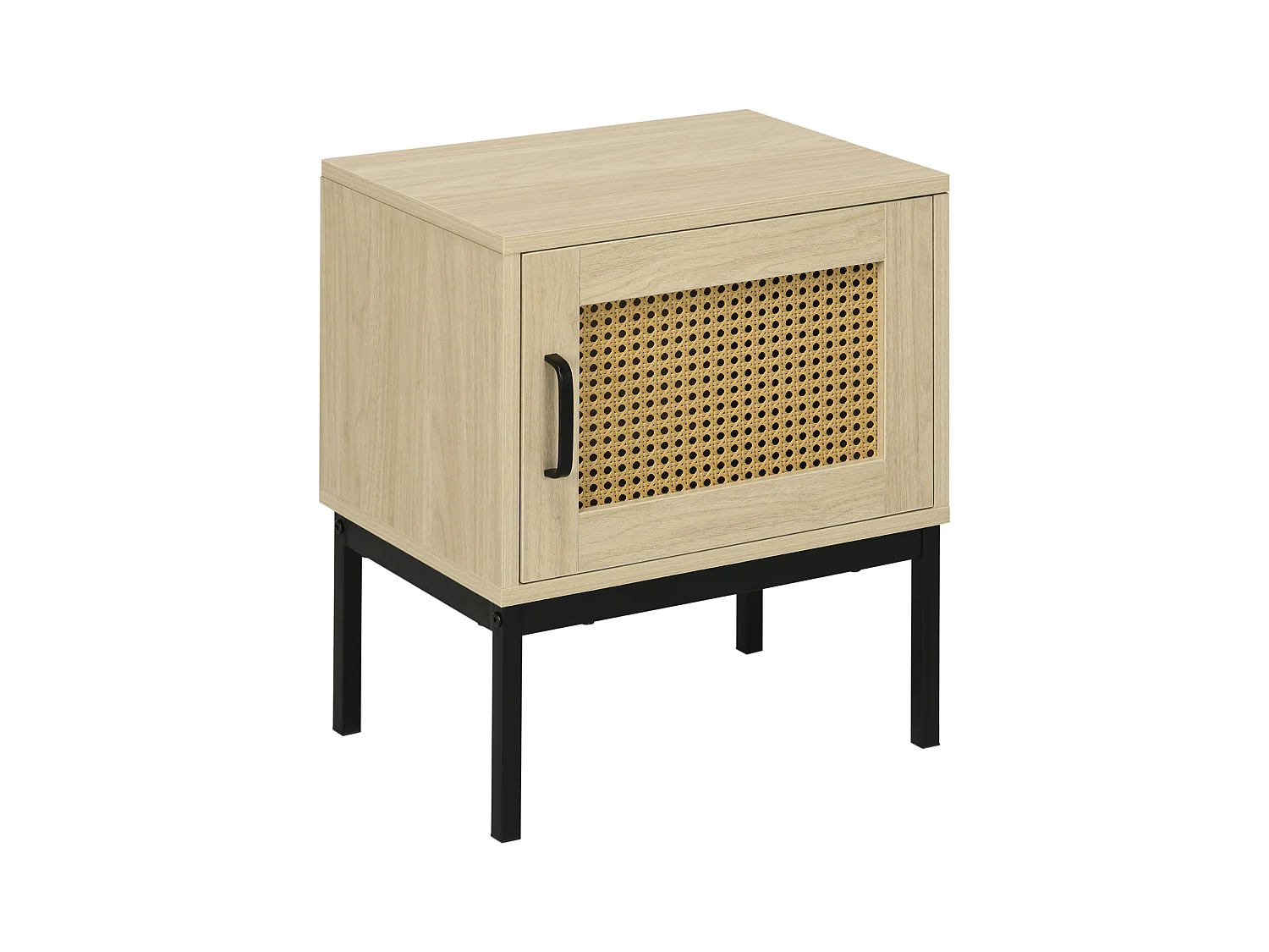Mesilla de noche roble 43x30x51 cm HOMCOM