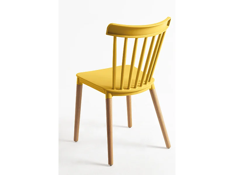Packs Sillas Comedor - Pack 4 Sillas Leka - Amarillo