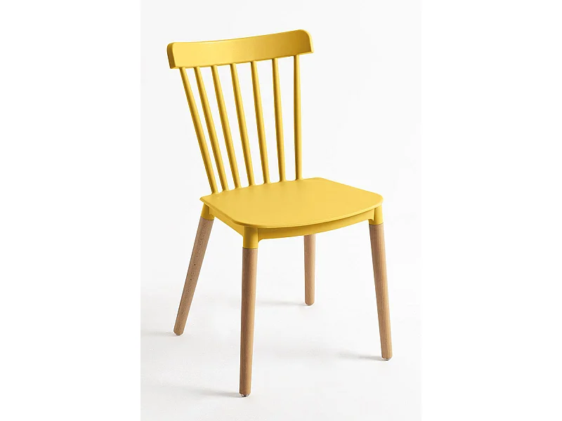 Packs Sillas Comedor - Pack 4 Sillas Leka - Amarillo