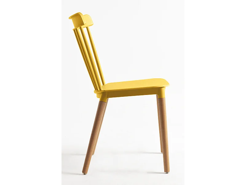 Packs Sillas Comedor - Pack 6 Sillas Leka - Amarillo