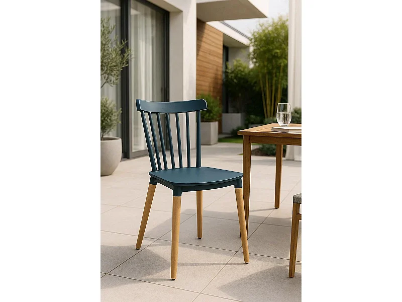 Sillas Comedor - Silla Leka - Verde azulado