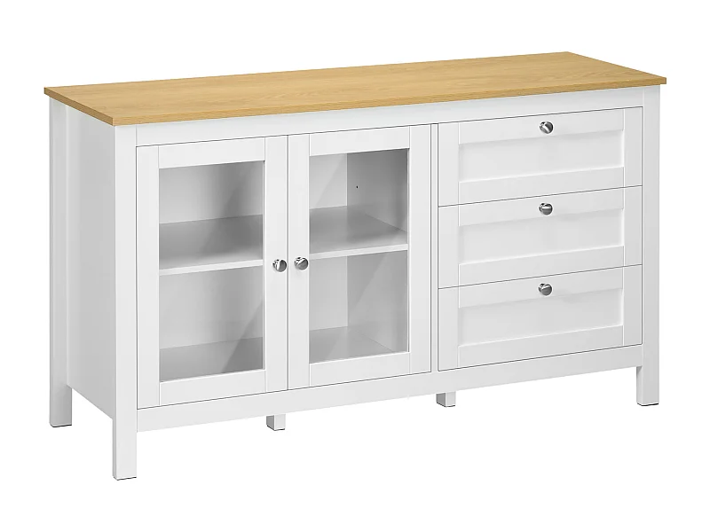 Aparador para salón blanco 120x40x70 cm HOMCOM