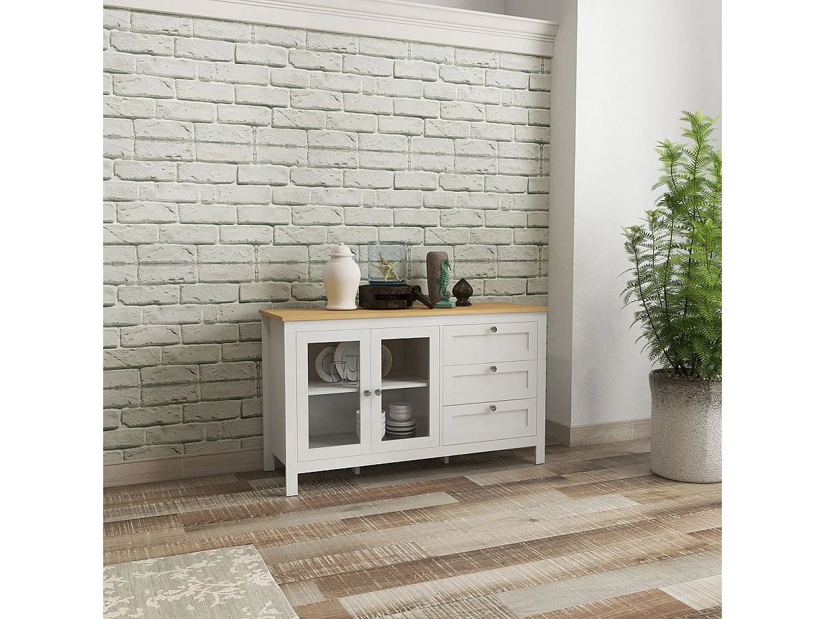 Aparador para salón blanco 120x40x70 cm HOMCOM