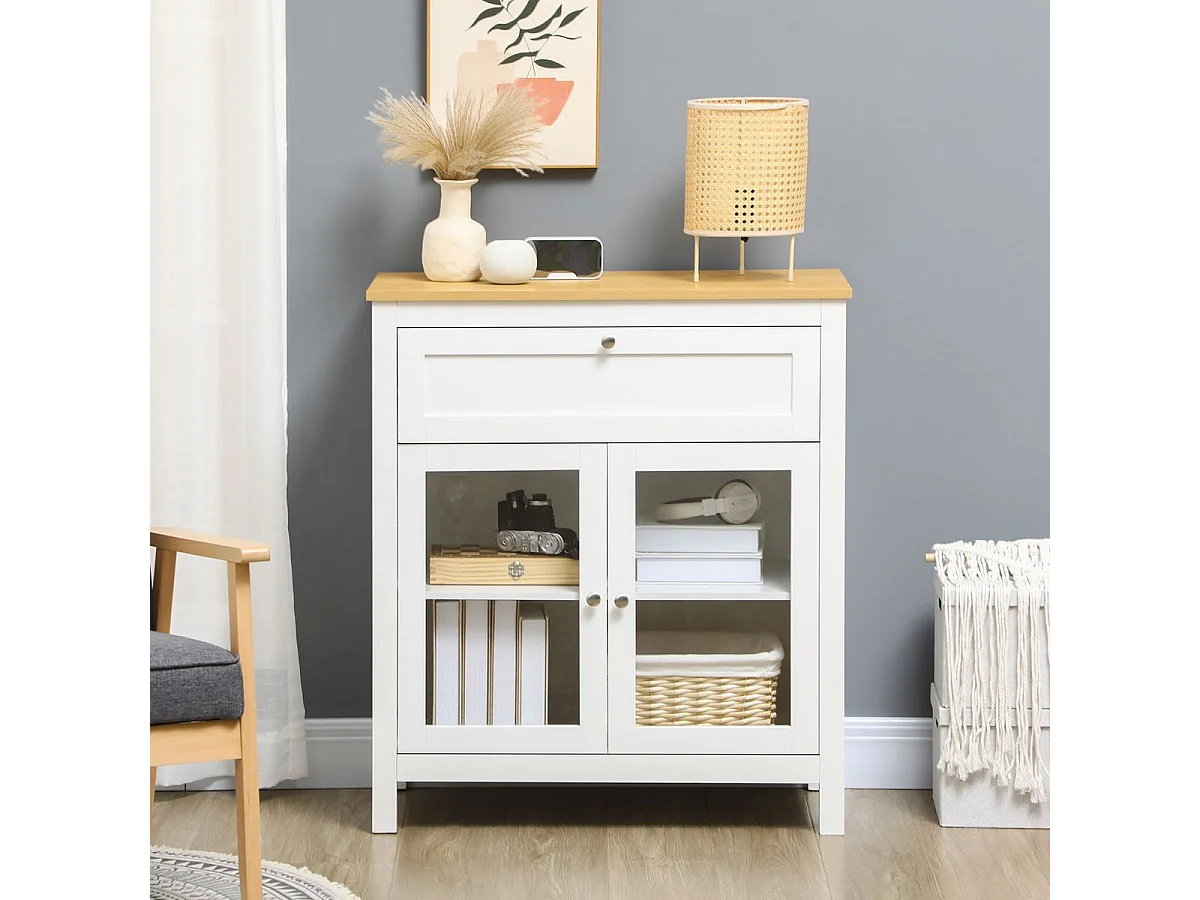 Aparador de cocina blanco 80x40x90 cm HOMCOM