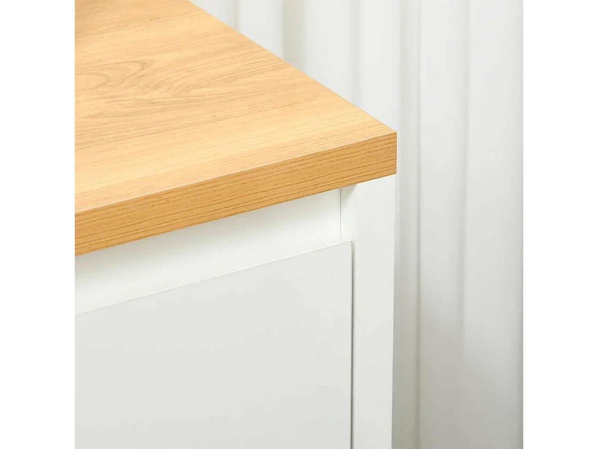 Aparador de salón blanco 120x37x75 cm HOMCOM