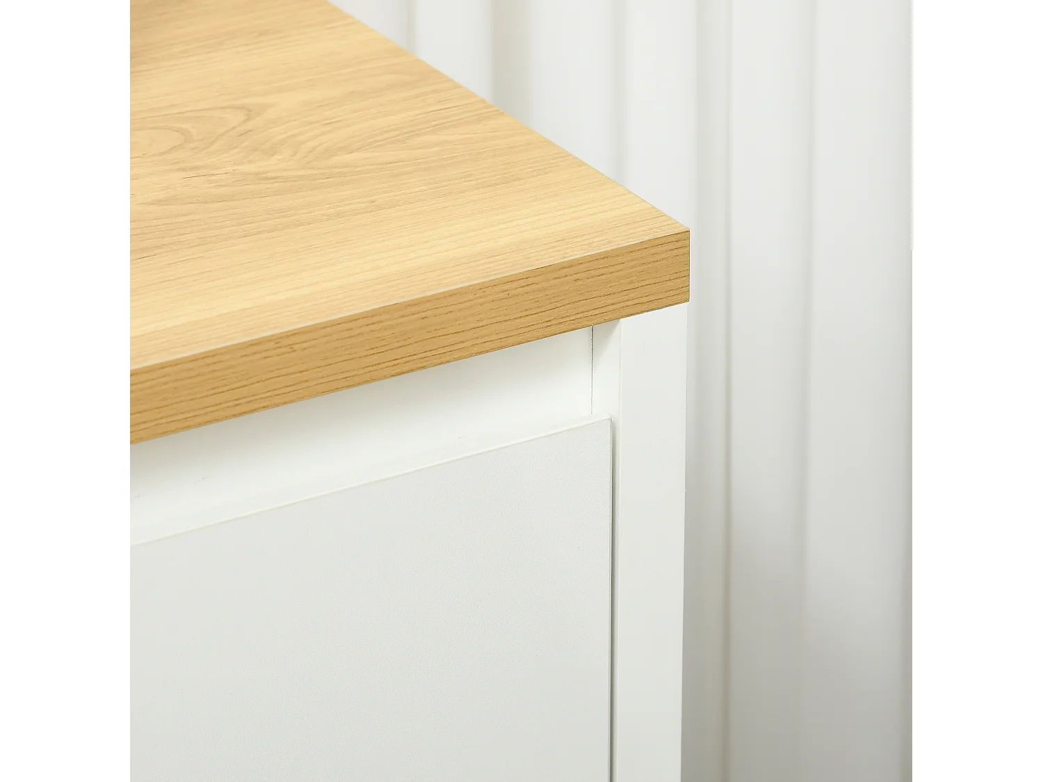 Aparador de salón blanco 120x37x75 cm HOMCOM