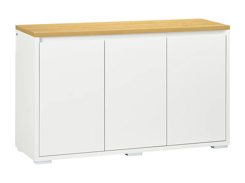 Aparador de salón blanco 120x37x75 cm HOMCOM