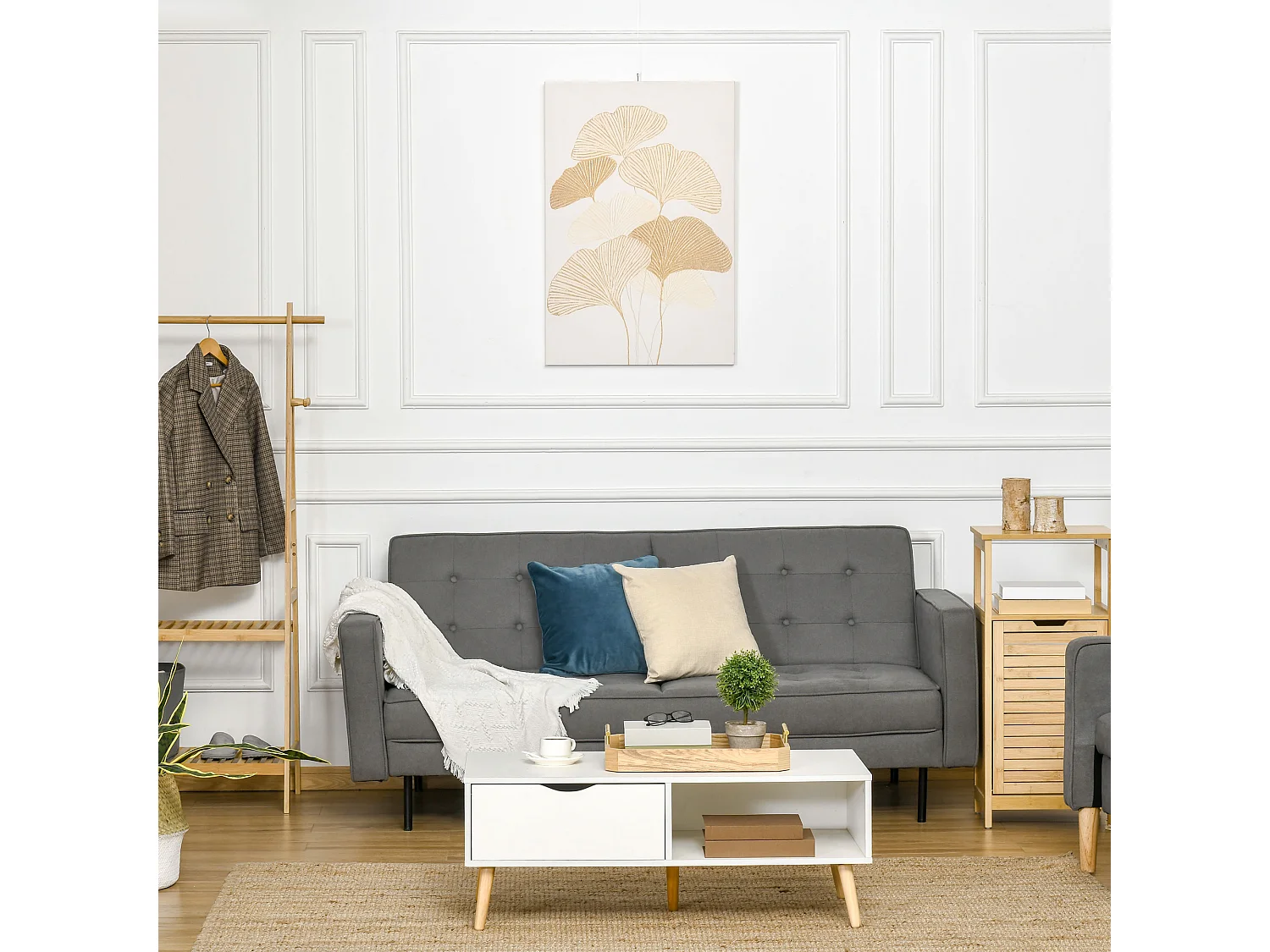 Murando cuadro multicolor 90x60x2.8 cm HOMCOM