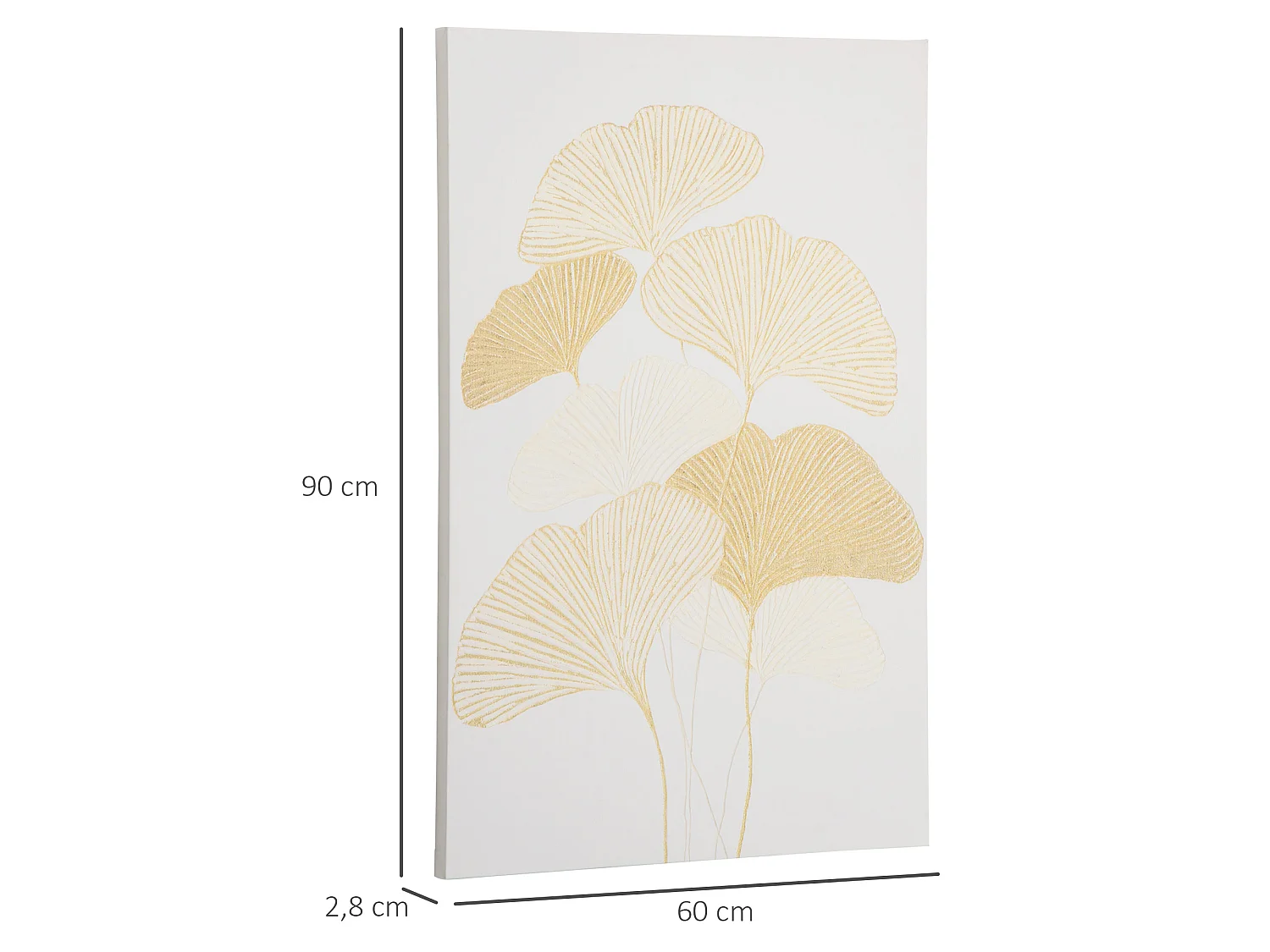 Murando cuadro multicolor 90x60x2.8 cm HOMCOM