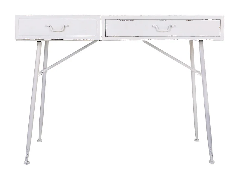 Penteadeira de metal branco 110x51x80