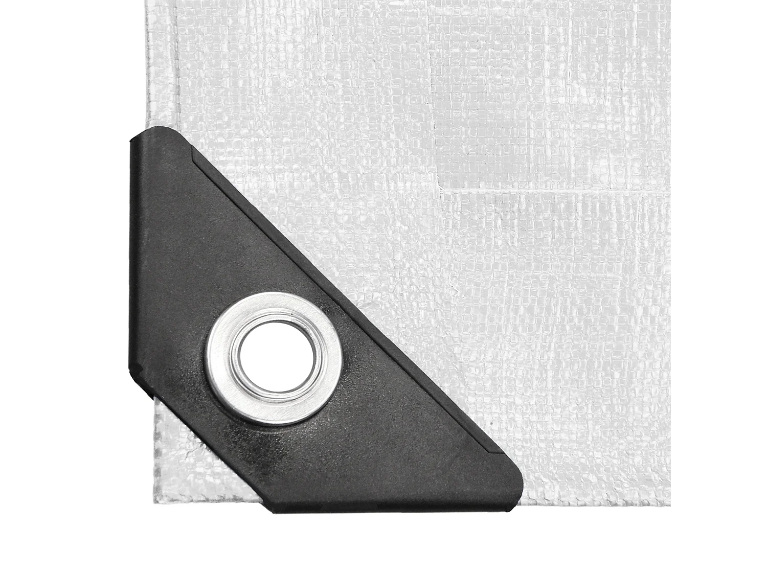 Lona de protección impermeable ojales polietileno cubierta blanco 1,5x12m 180g/m