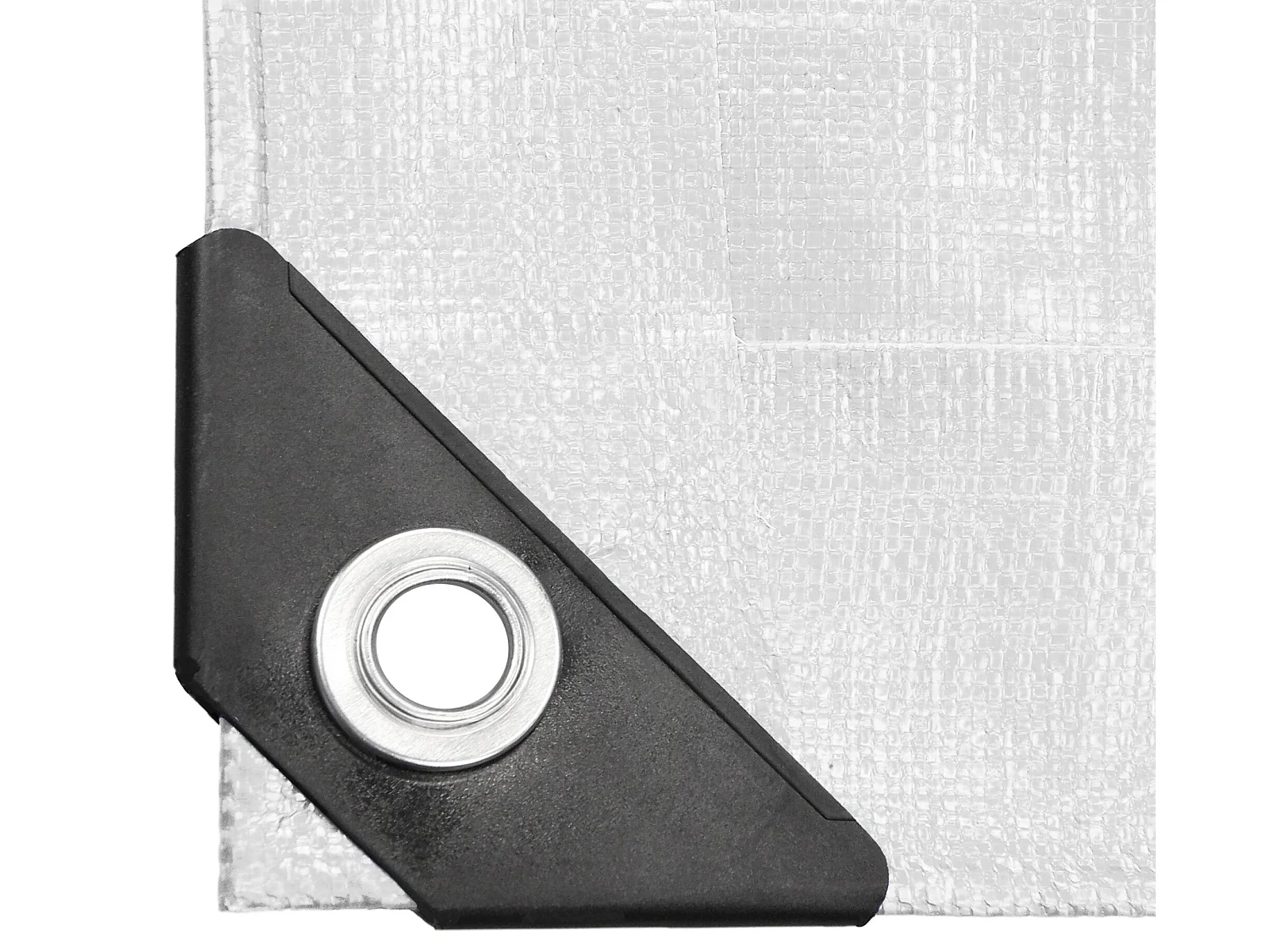 Lona de protección impermeable ojales polietileno cubierta 3x5m blanco 260g/m²