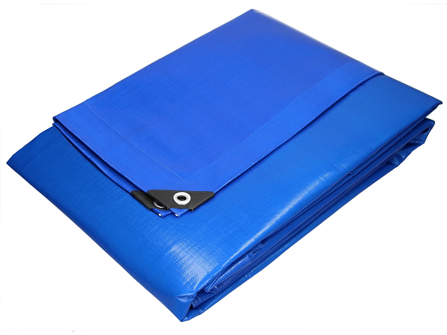 Bâche de couverture étanche protection en PE avec oeillets 8x10 m 180 g/m² bleu