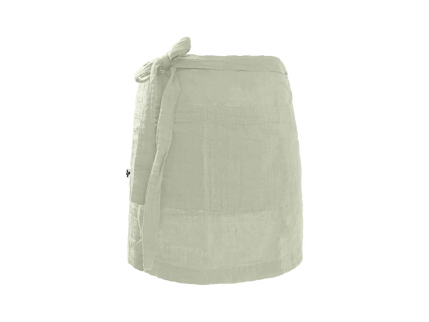 OUREA - Demi-Tablier avec Double Poche Gaze de Coton Vert d'Eau