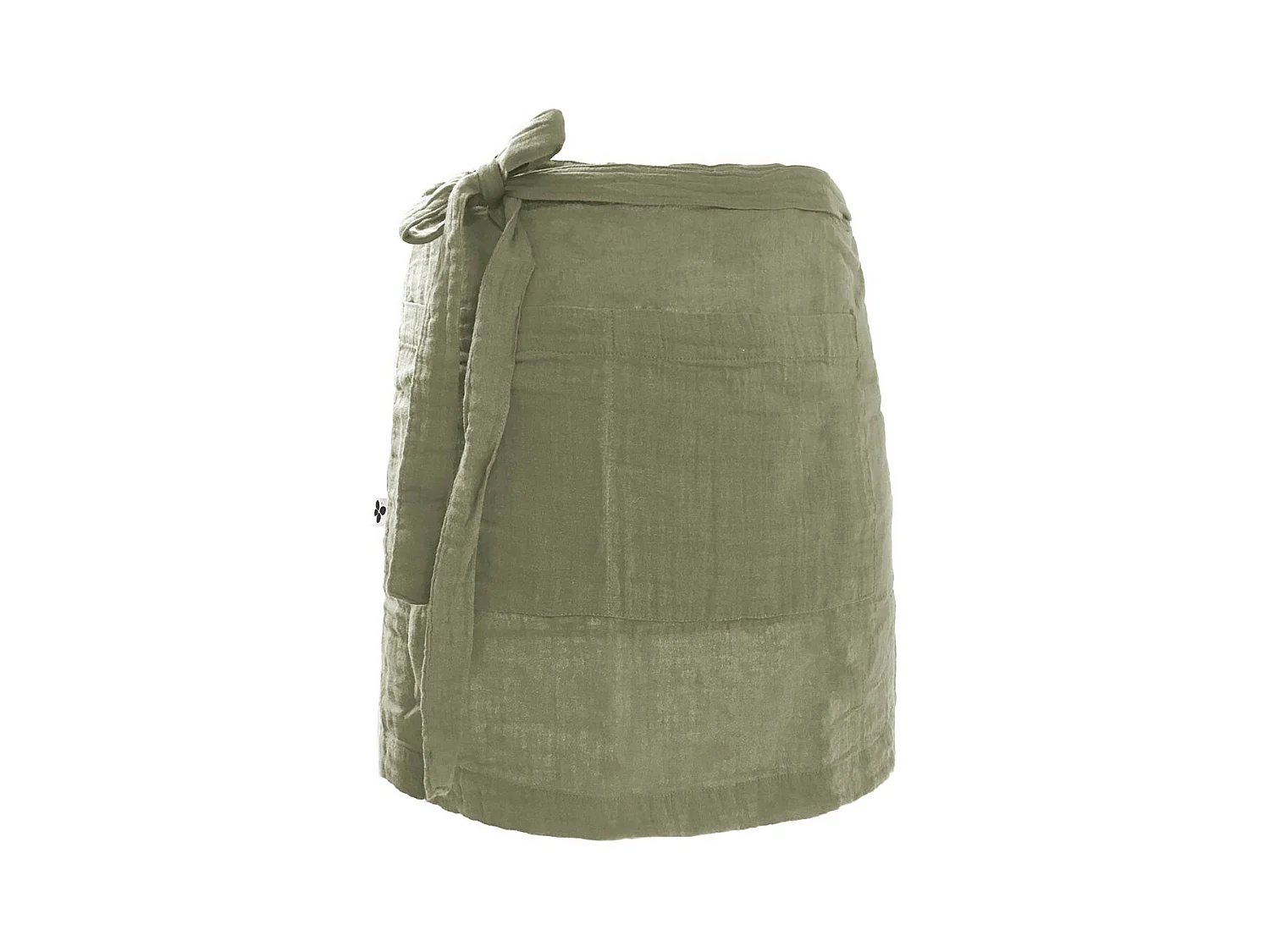 OUREA - Demi-Tablier avec Double Poche Gaze de Coton Romarin