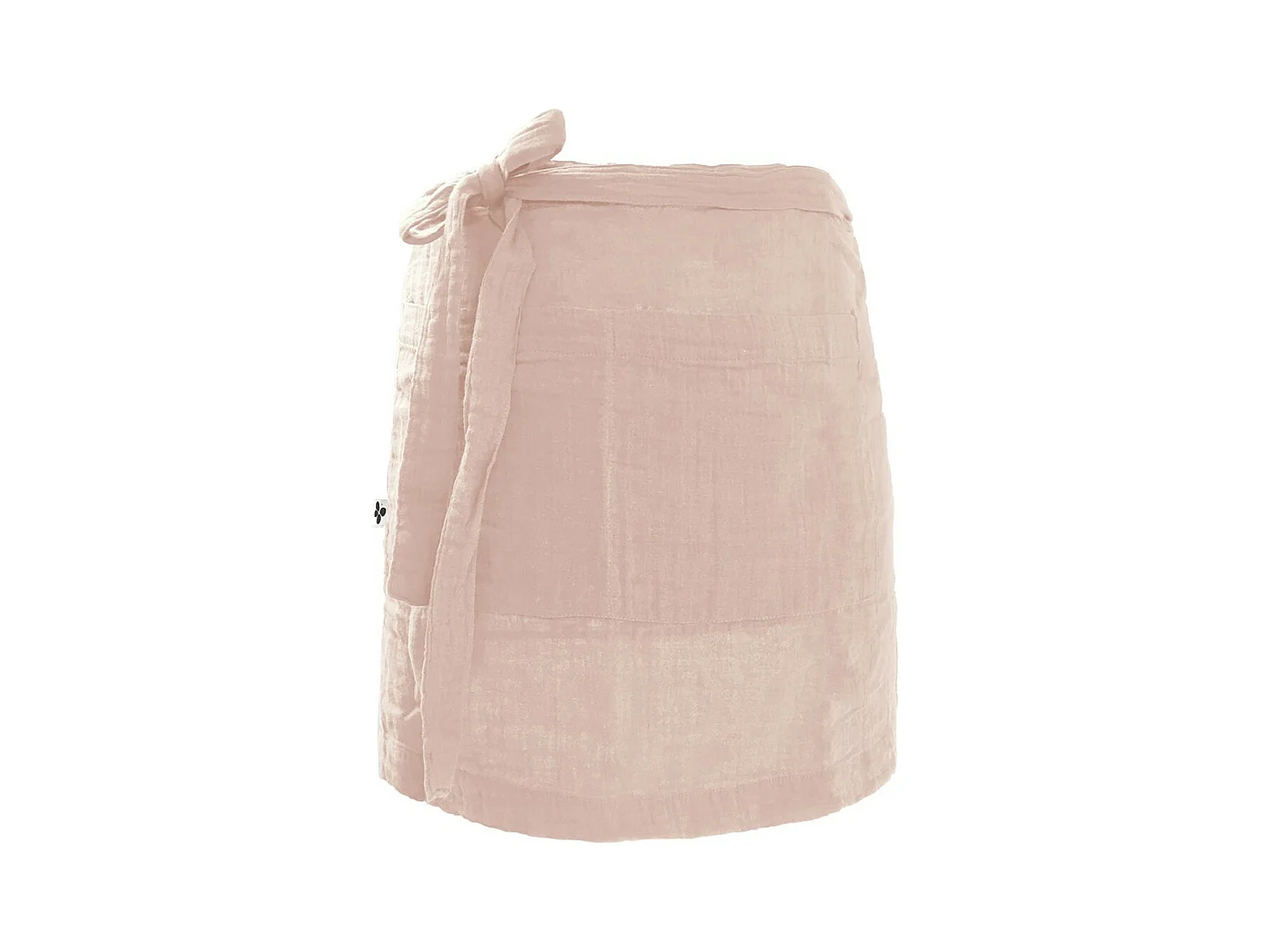 OUREA - Demi-Tablier avec Double Poche Gaze de Coton Guimauve