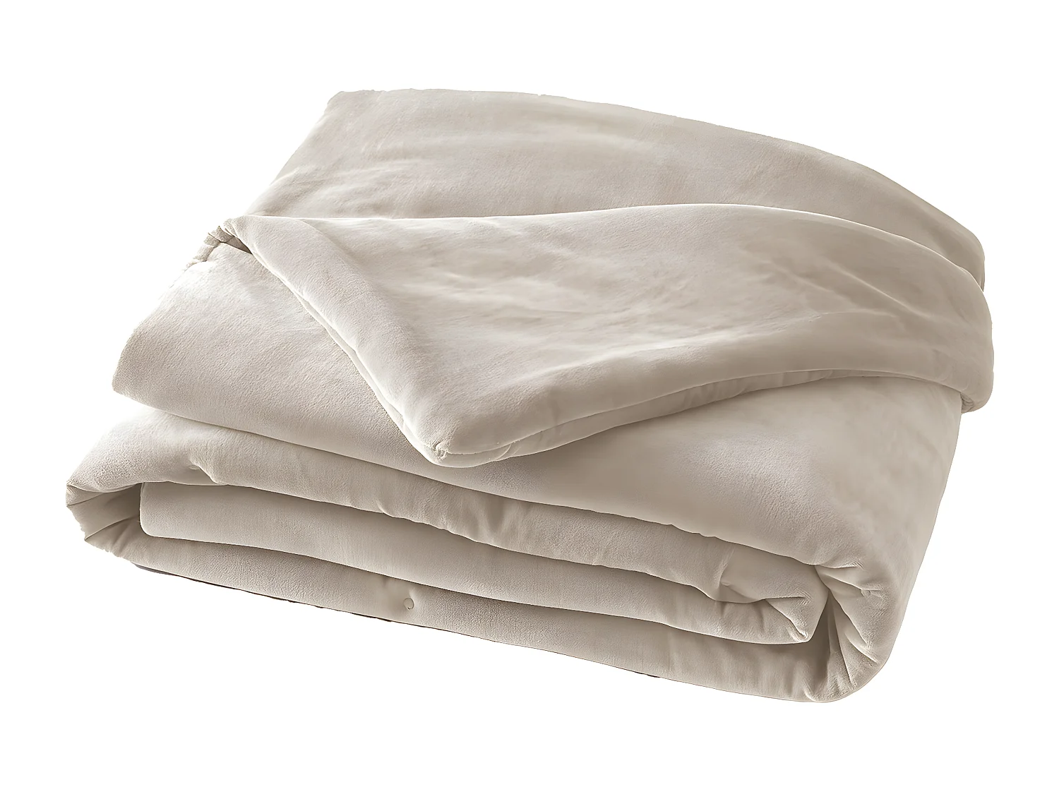 HARRIS - Chemin de Lit 90x200cm Velours de Coton Coloris Pampa