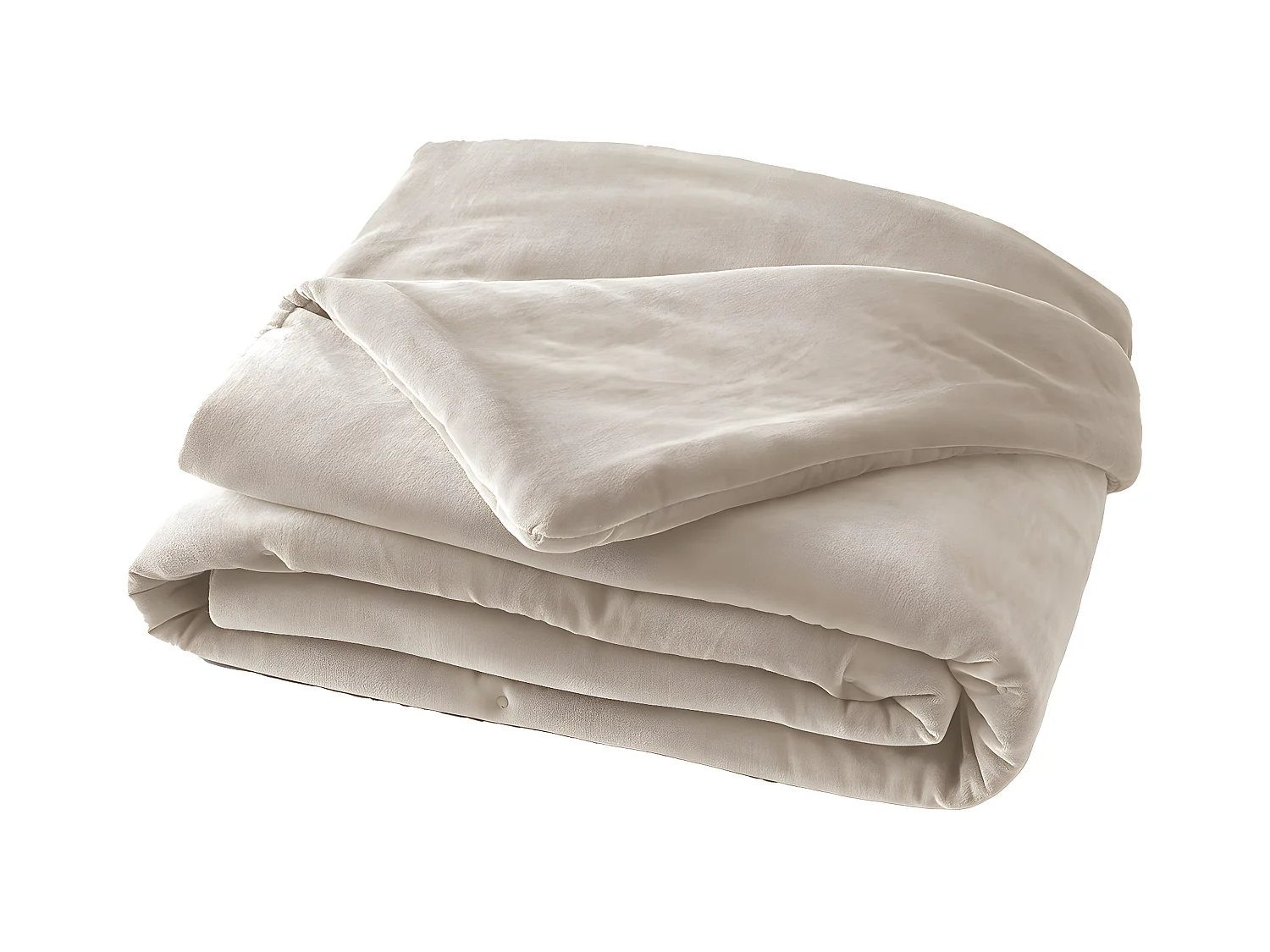HARRIS - Chemin de Lit 90x200cm Velours de Coton Coloris Pampa
