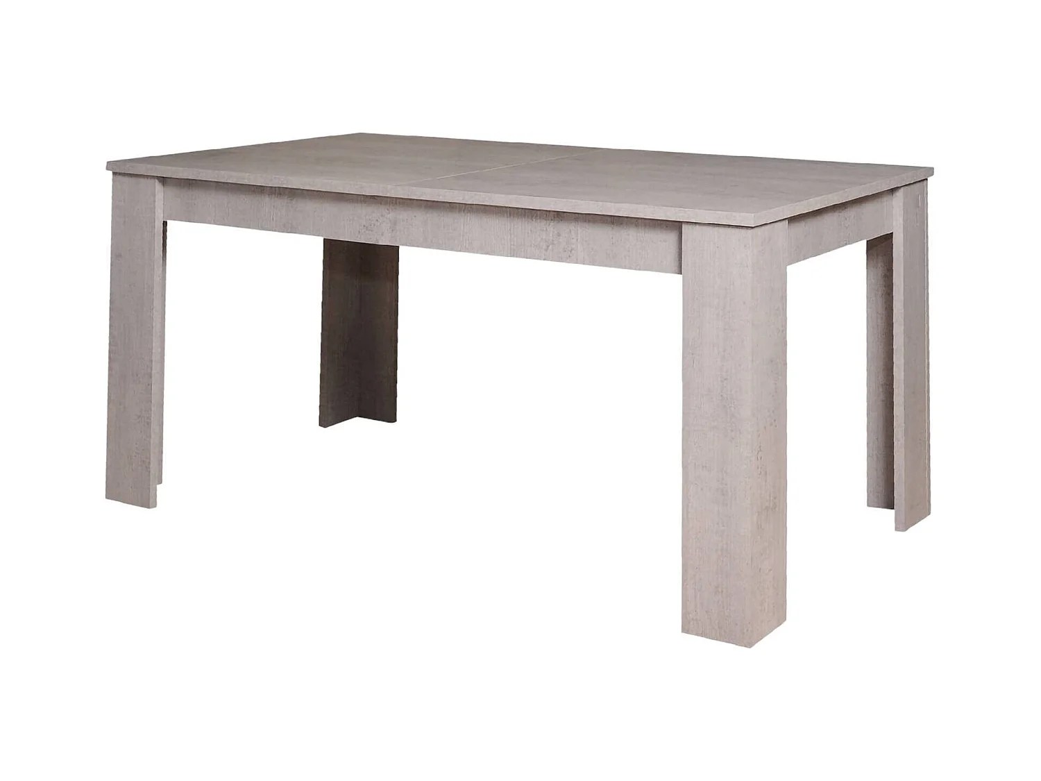 Table à rallonge Dpanic, Console extensible, Table à manger extensible, Console de cuisine extensible, 160/220x88h75 cm, Ciment
