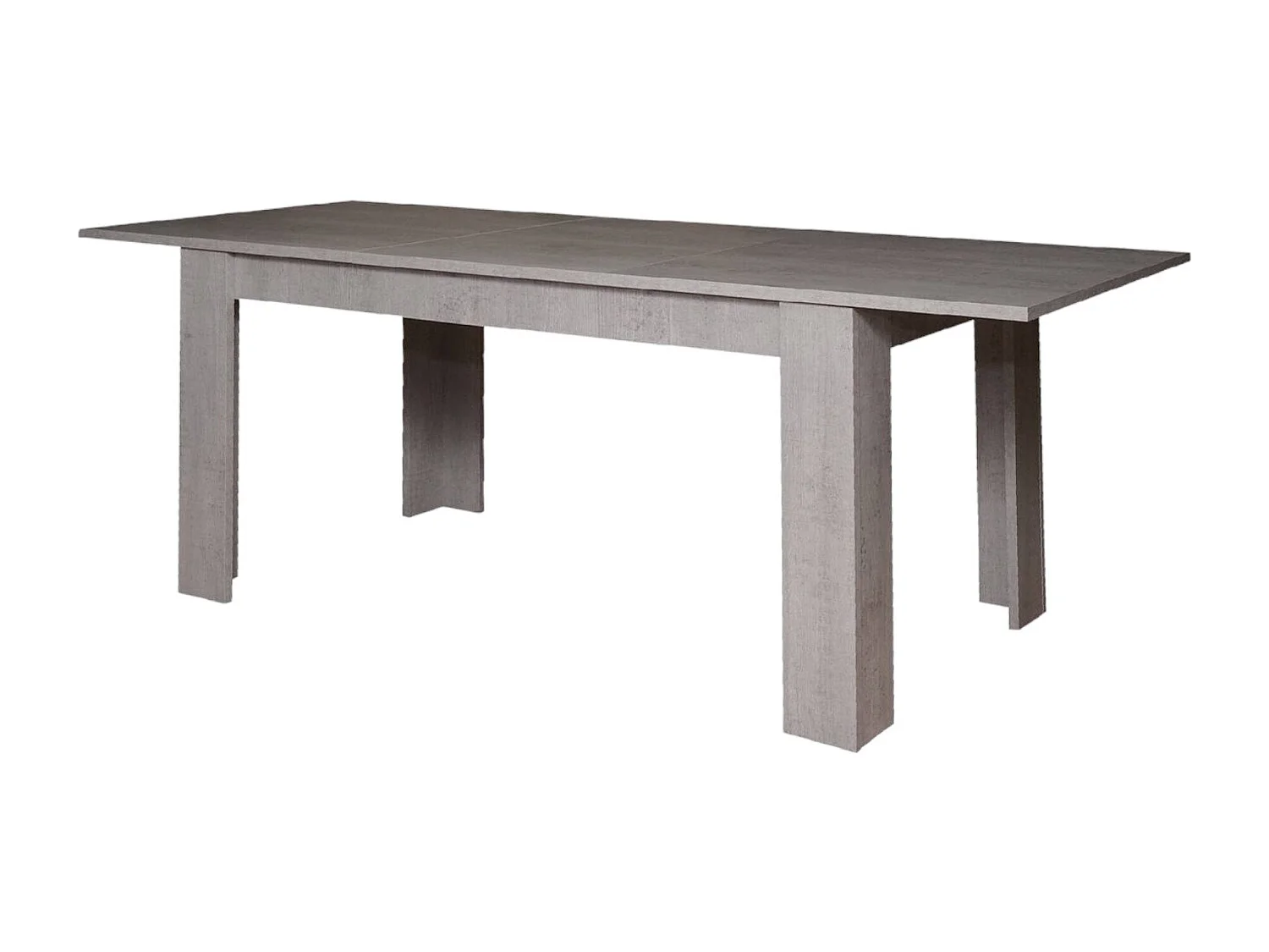 Uitschuifbare tafel 0, Uitschuifbare eettafel, Multifunctionele console met verlengstukken, 160x88h75 cm, Cement