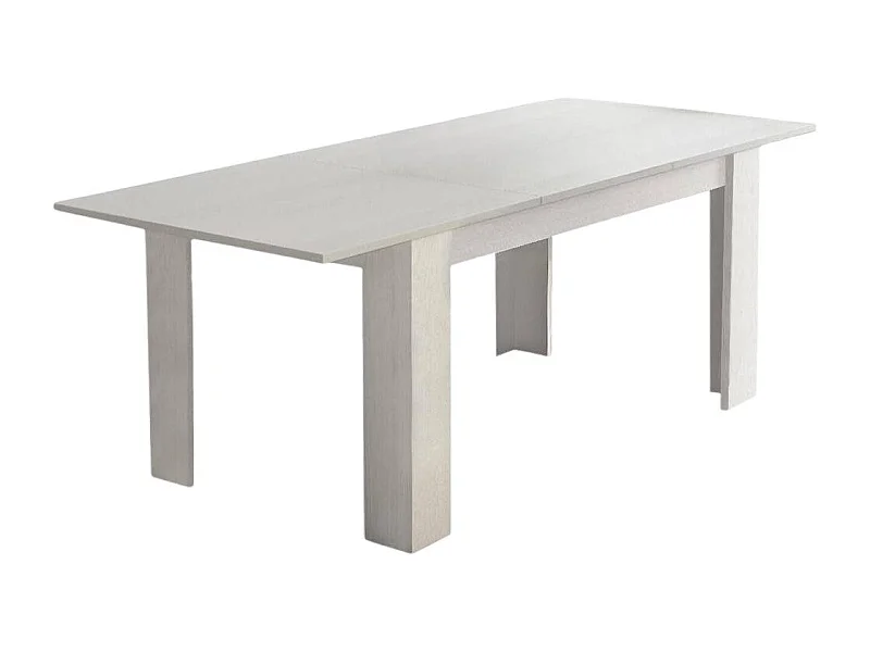 Uitschuifbare tafel 0, Uitschuifbare eettafel, Multifunctionele console met verlengstukken, 140x88h75 cm, Wit