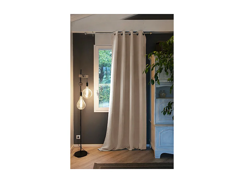 DARKER - Rideau Occultant 140x260cm Coloris Pampa