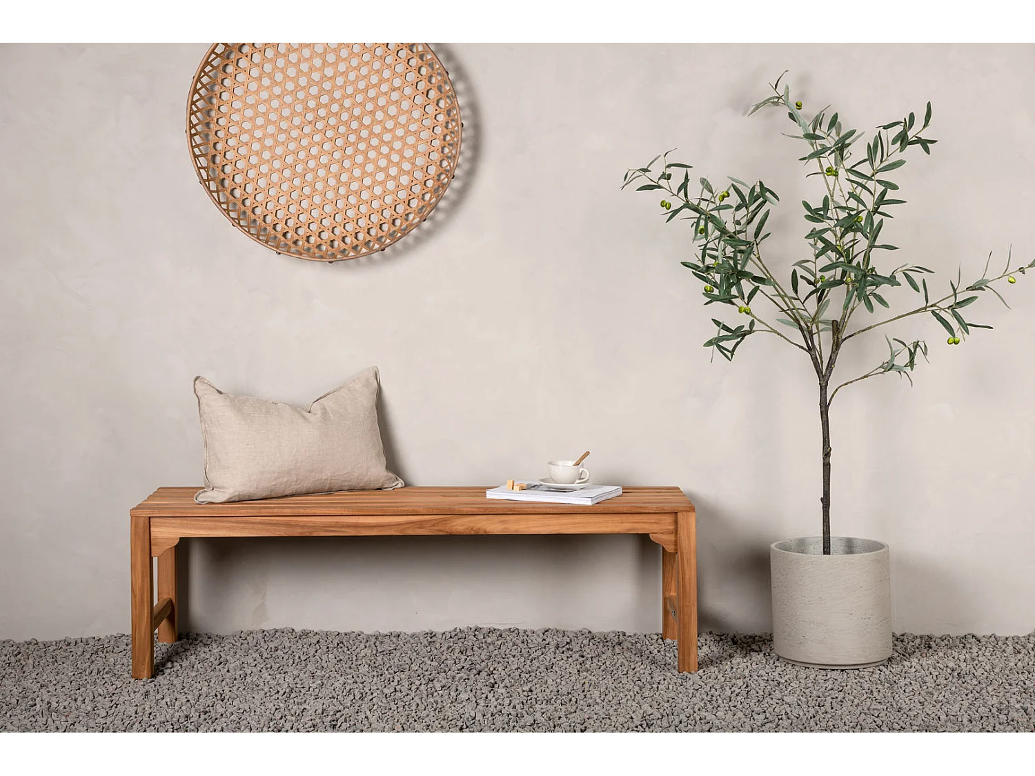 Banc de Jardin en Teck "Kenya" 150cm Naturel