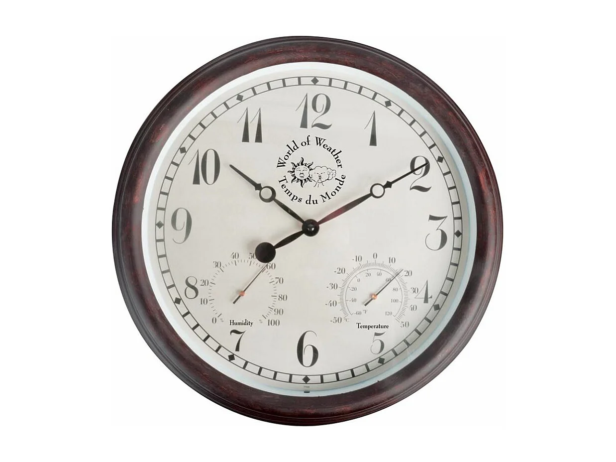 Reloj termómetro/higrómetro para exteriores