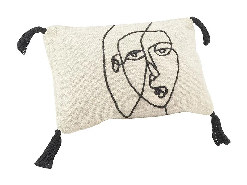 Kissen aus Baumwolle "Visage"