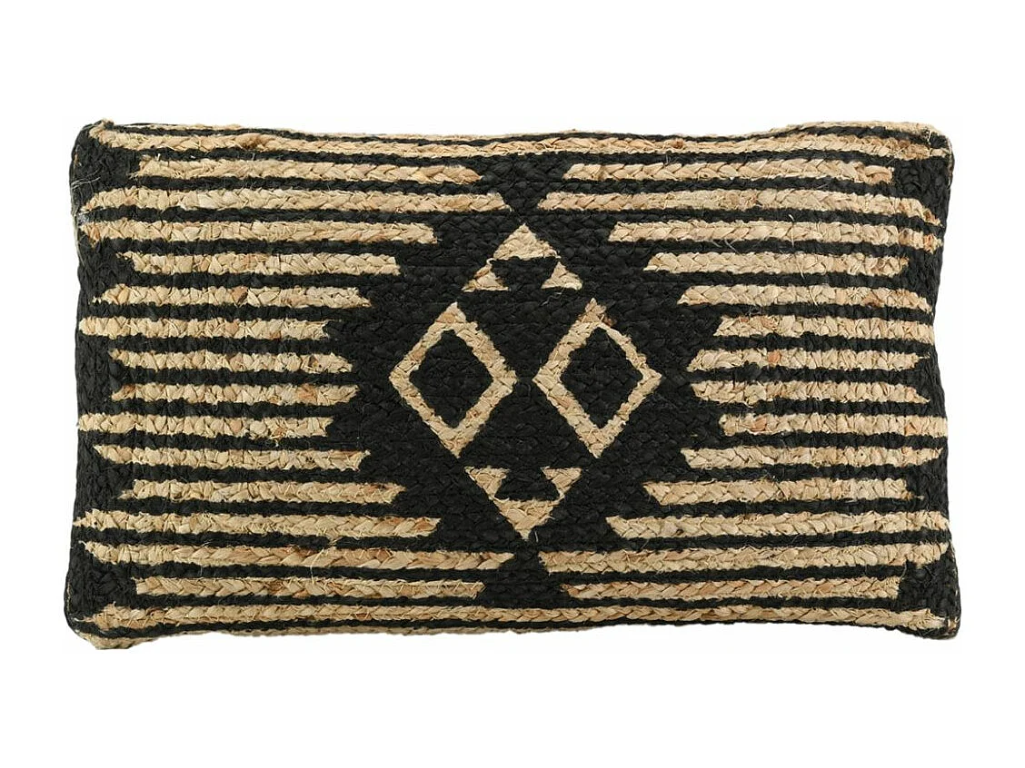 Coussins à motif en jute et coton (Lot de 3)