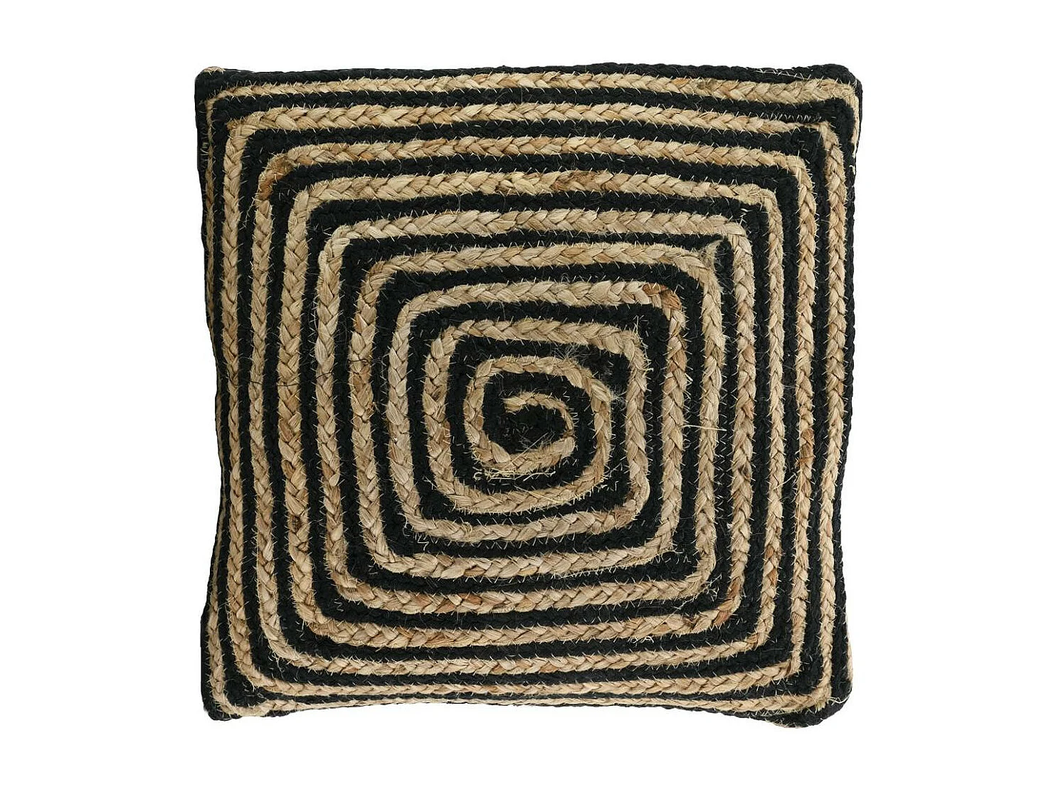 Coussins à motif en jute et coton (Lot de 3)