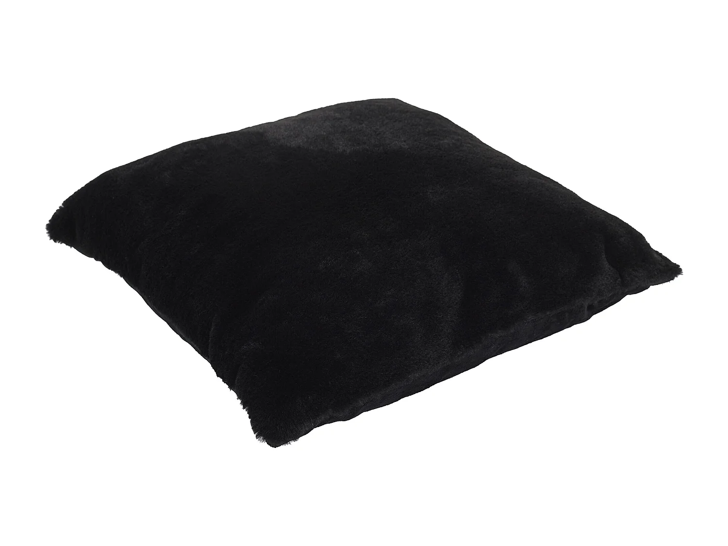 Coussin Imit Fourrure Opulence Noir 40x40cm Noir