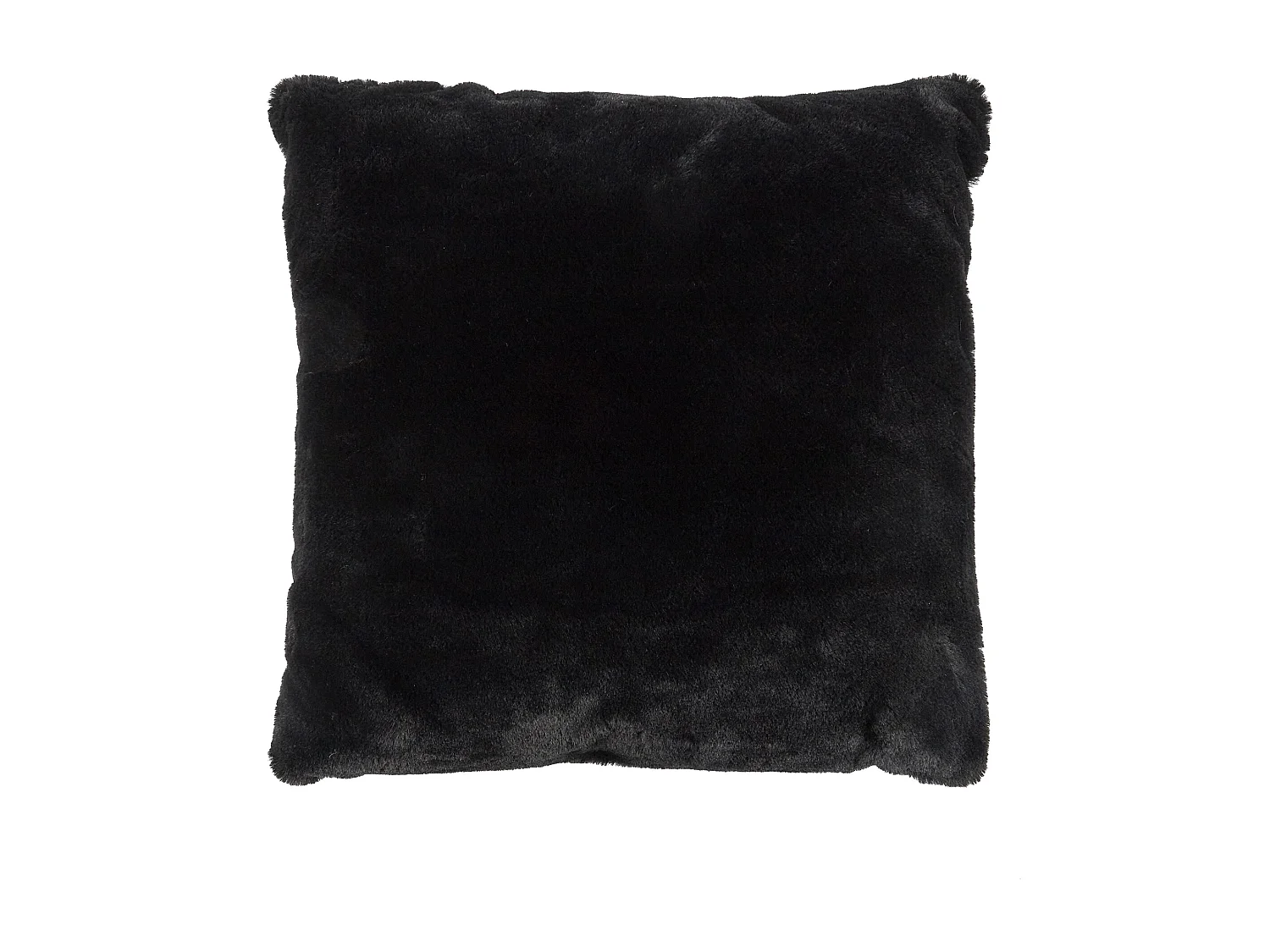 Coussin Imit Fourrure Opulence Noir 40x40cm Noir